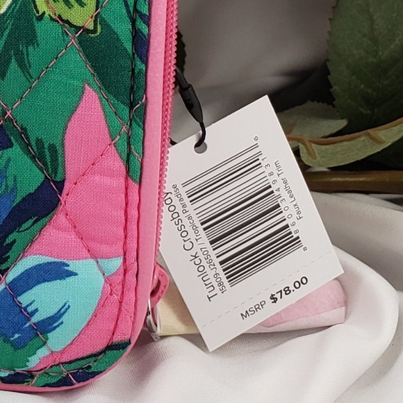 Vera Bradley Turnlock Crossbody, Tropical Paradise - Picture 5 of 5